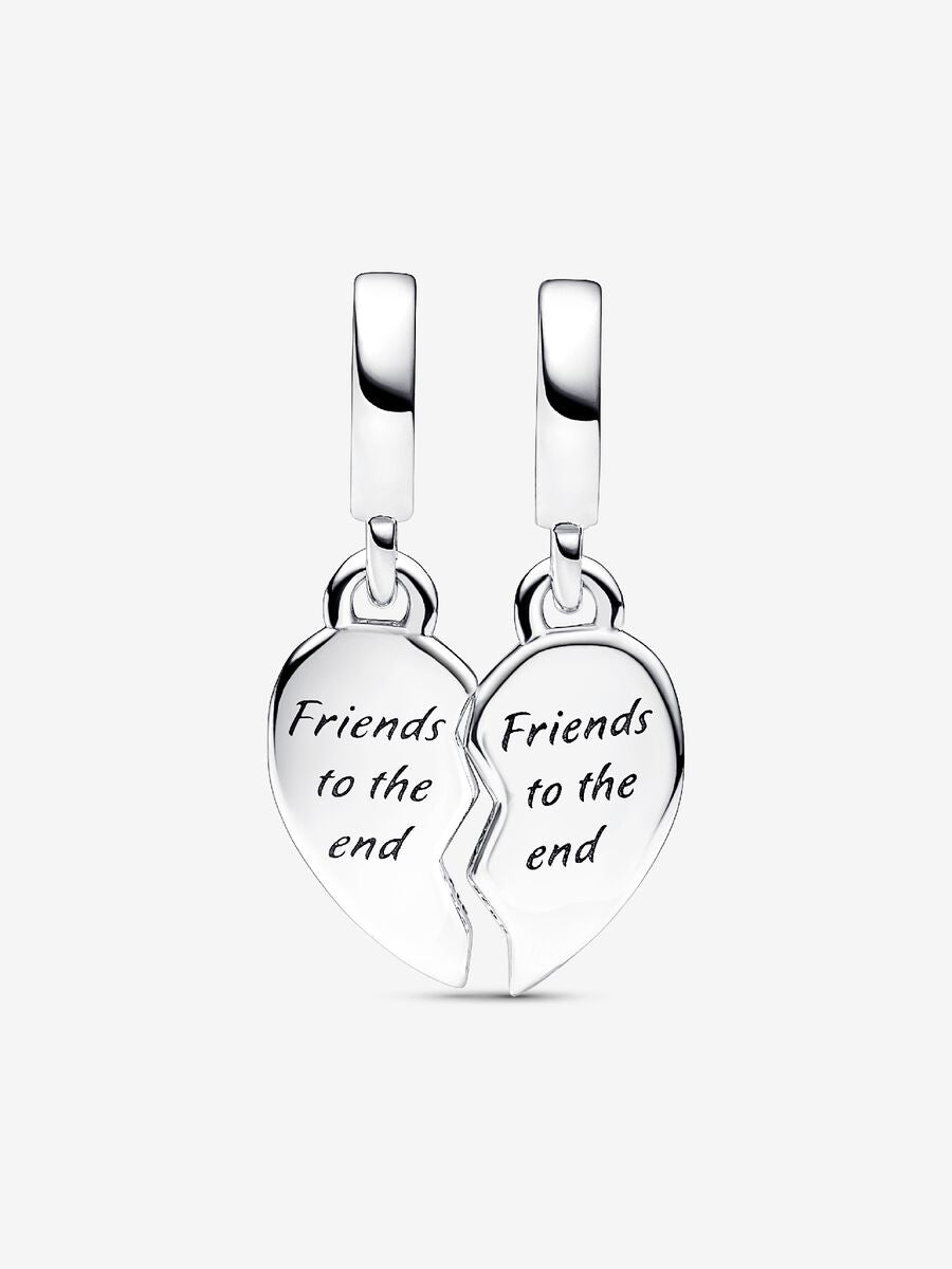 Charm-pendentif séparable Cœur et amis