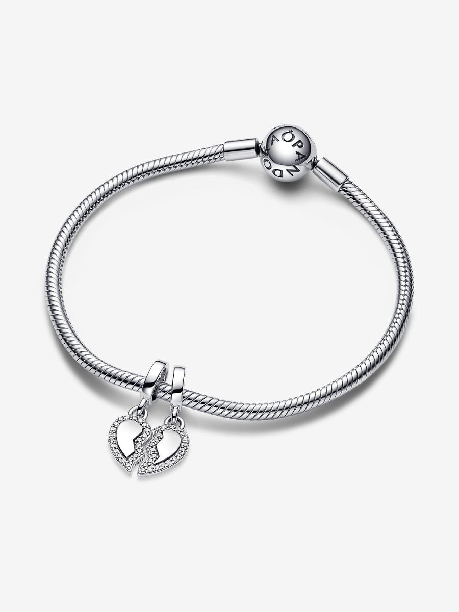 Charm-pendentif séparable Cœur et amis