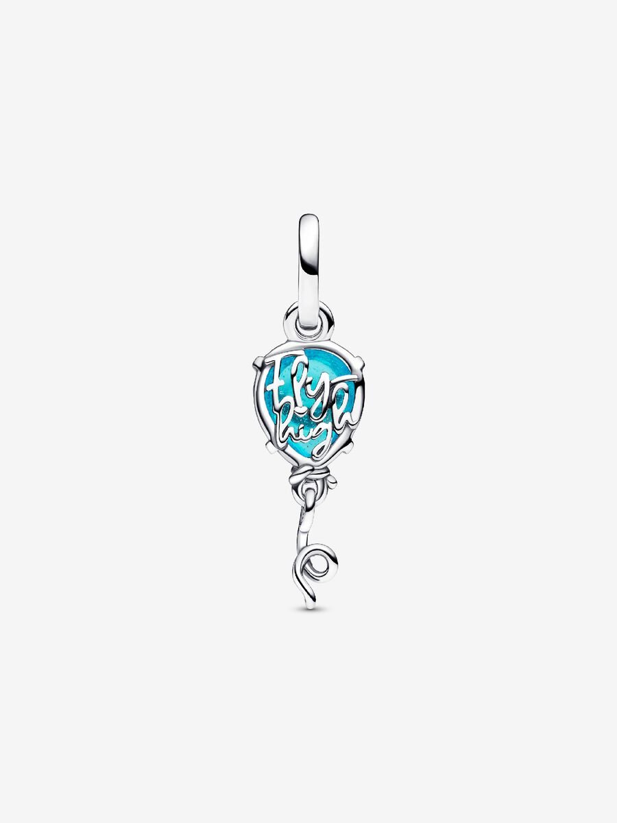 Charm-pendentif Ballon en verre de Murano bleu