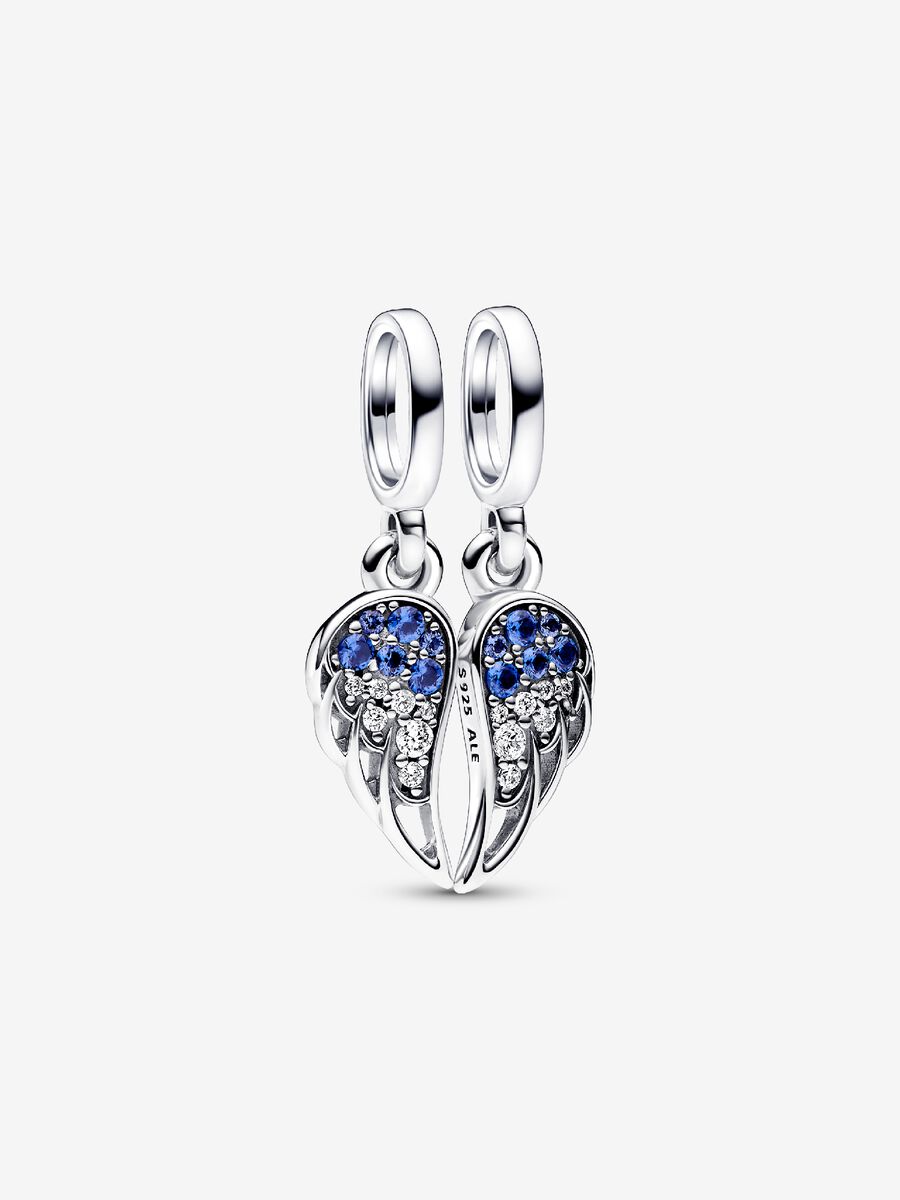Charm-pendentif séparable Ailes d’ange scintillantes