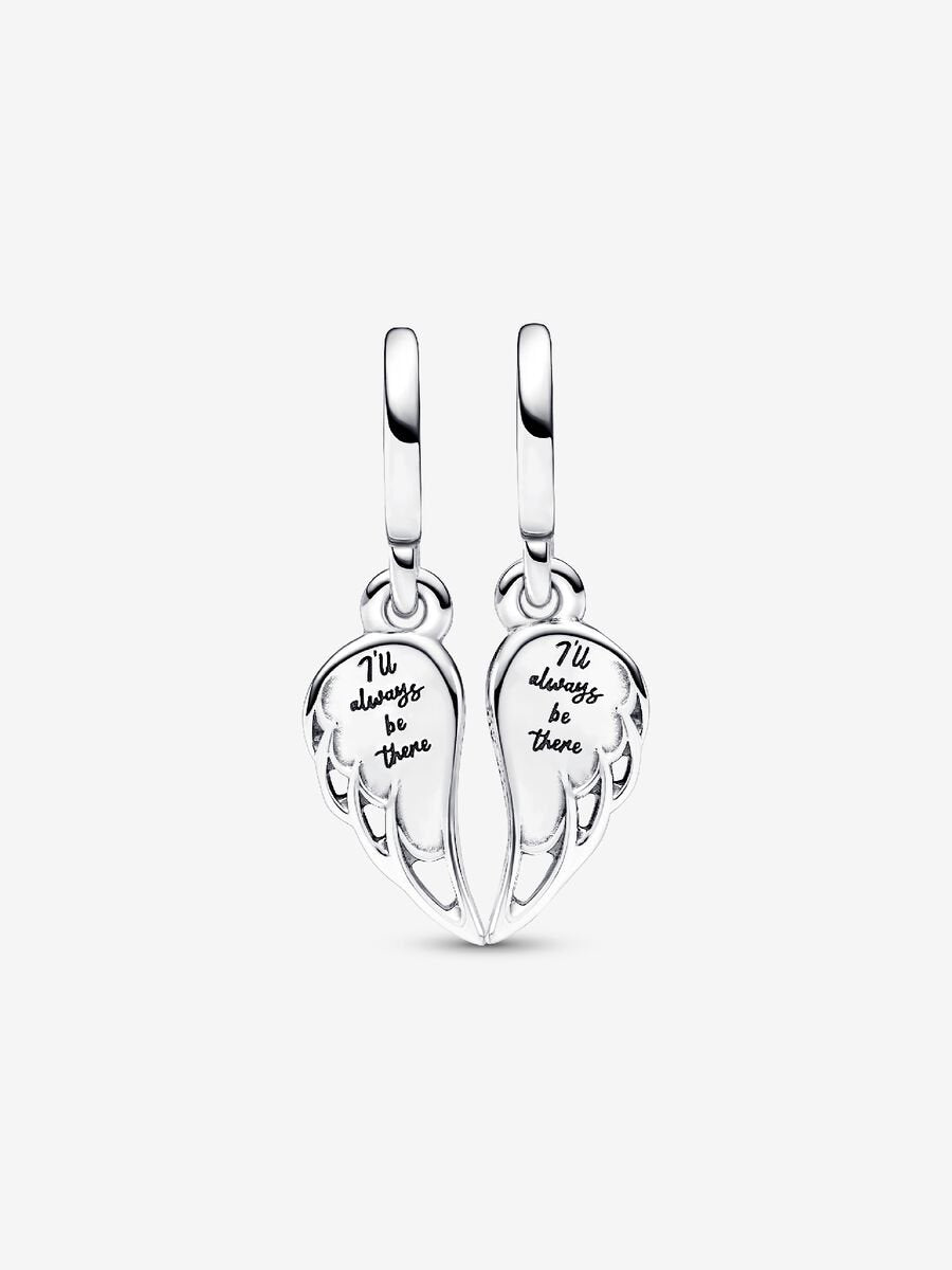 Charm-pendentif séparable Ailes d’ange scintillantes