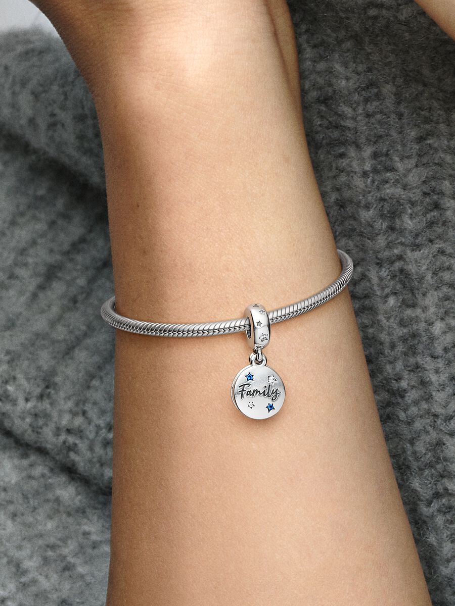Charm-pendentif double Amour familial