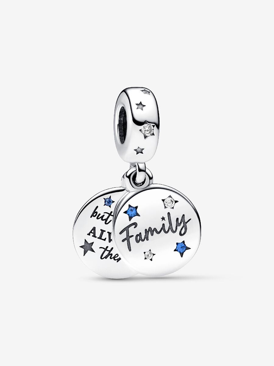 Charm-pendentif double Amour familial