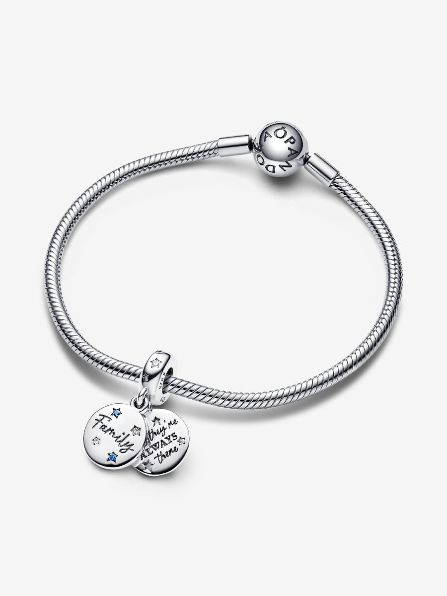 Charm-pendentif double Amour familial