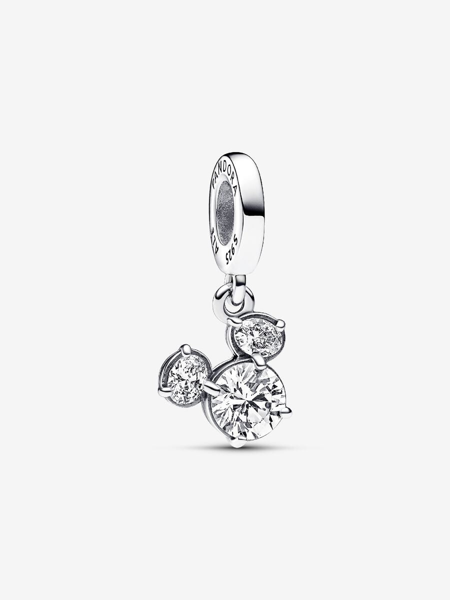 Charm-pendentif Silhouette scintillante de la tête de Mickey Mouse de Disney