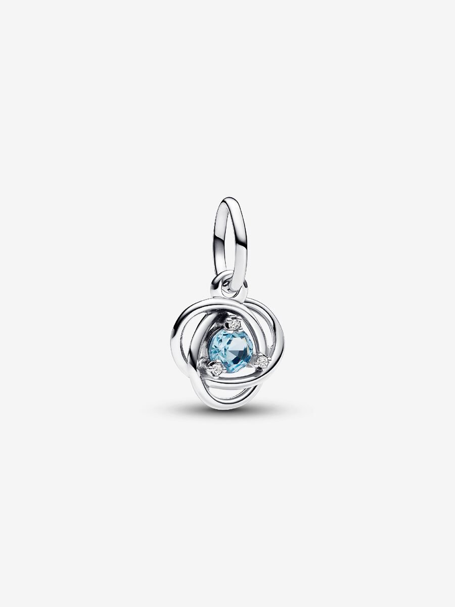 Mars Charm-pendentif Cercle éternel bleu océan pacifique