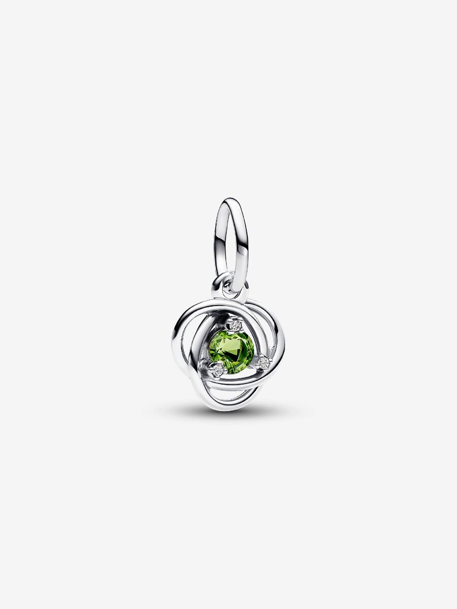 Août Charm-pendentif Cercle éternel vert printemps