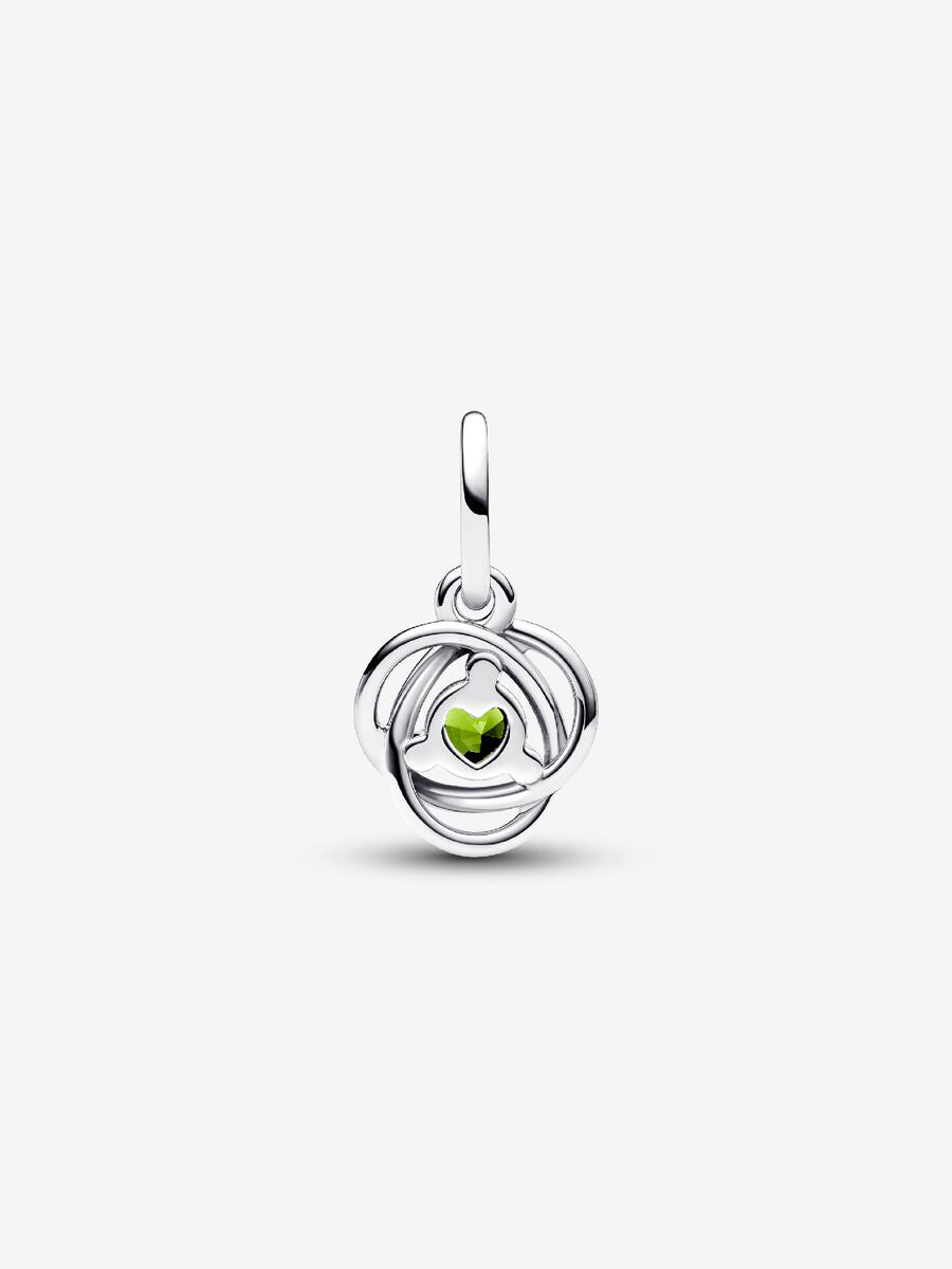 Août Charm-pendentif Cercle éternel vert printemps