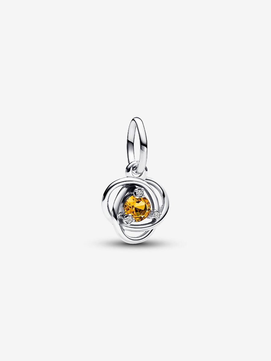 Novembre Charm-pendentif Cercle éternel miel