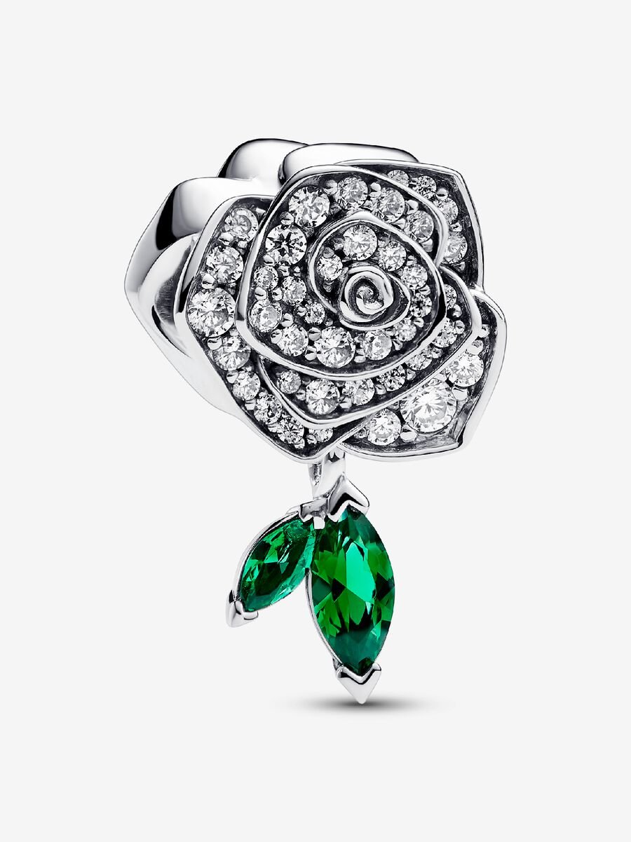 Charm Rose scintillante en fleur