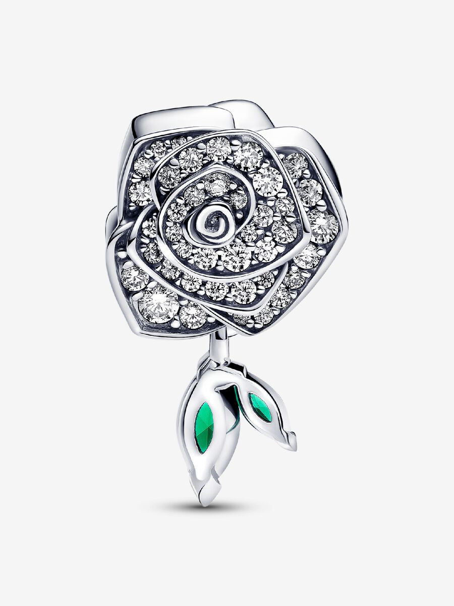 Charm Rose scintillante en fleur