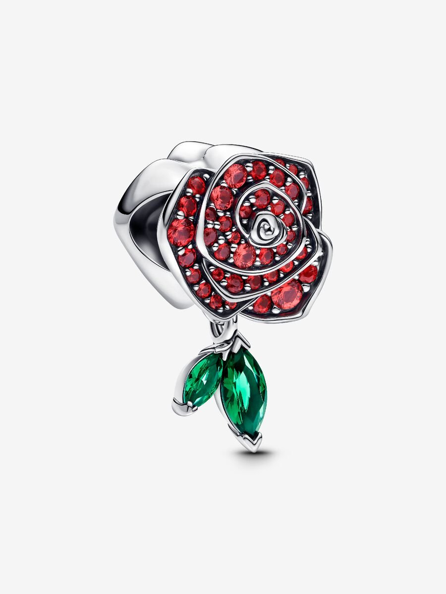 Charm Rose scintillante en fleur
