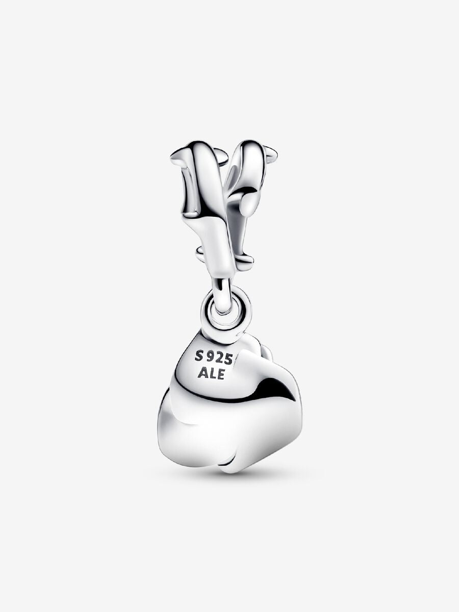 Charm-pendentif Rose blanche en fleur