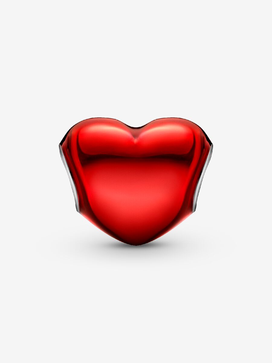 Charm Cœur rouge en métal
