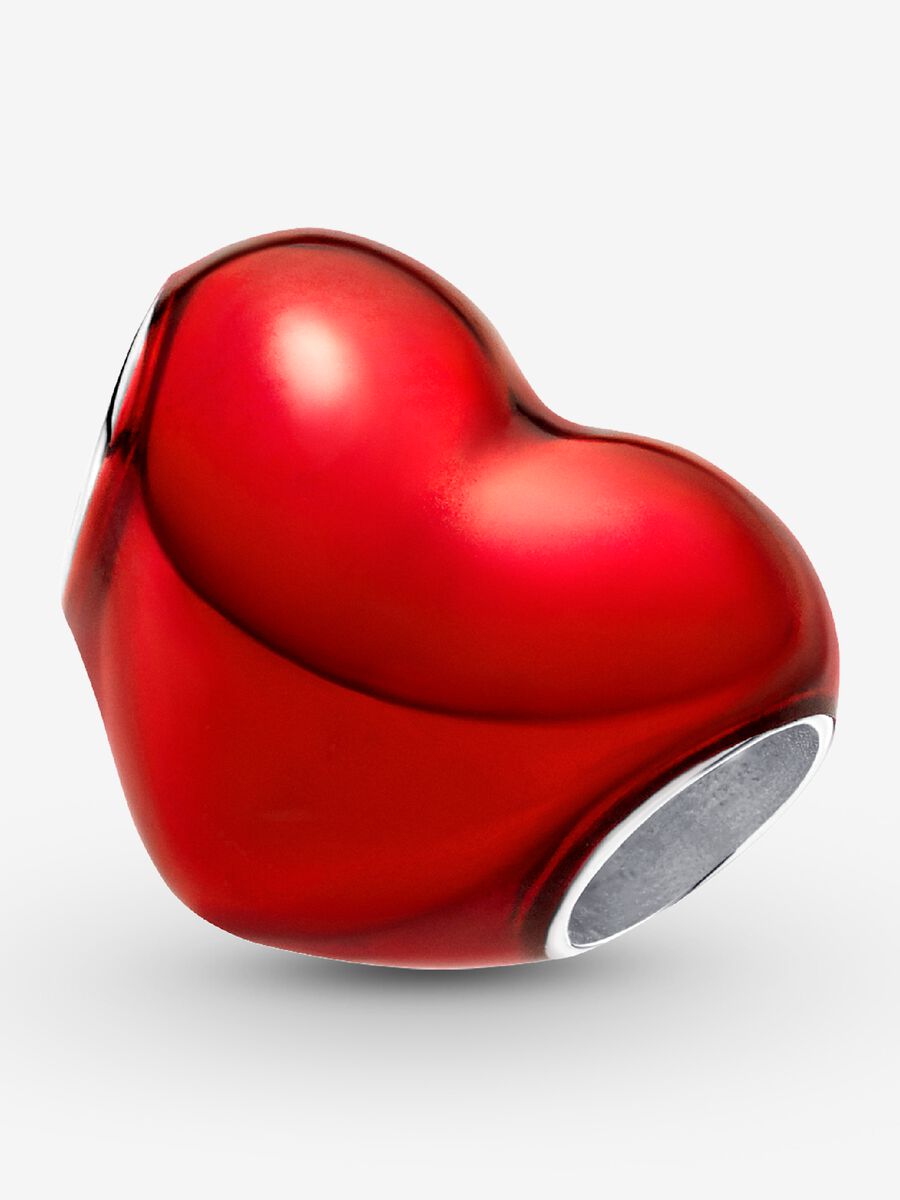 Charm Cœur rouge en métal
