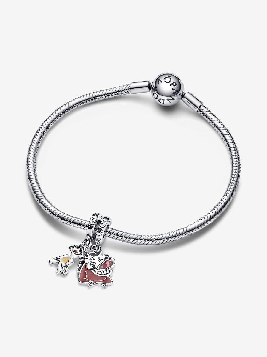 Charm-pendentif séparable Timon et Pumba du Roi Lion de Disney