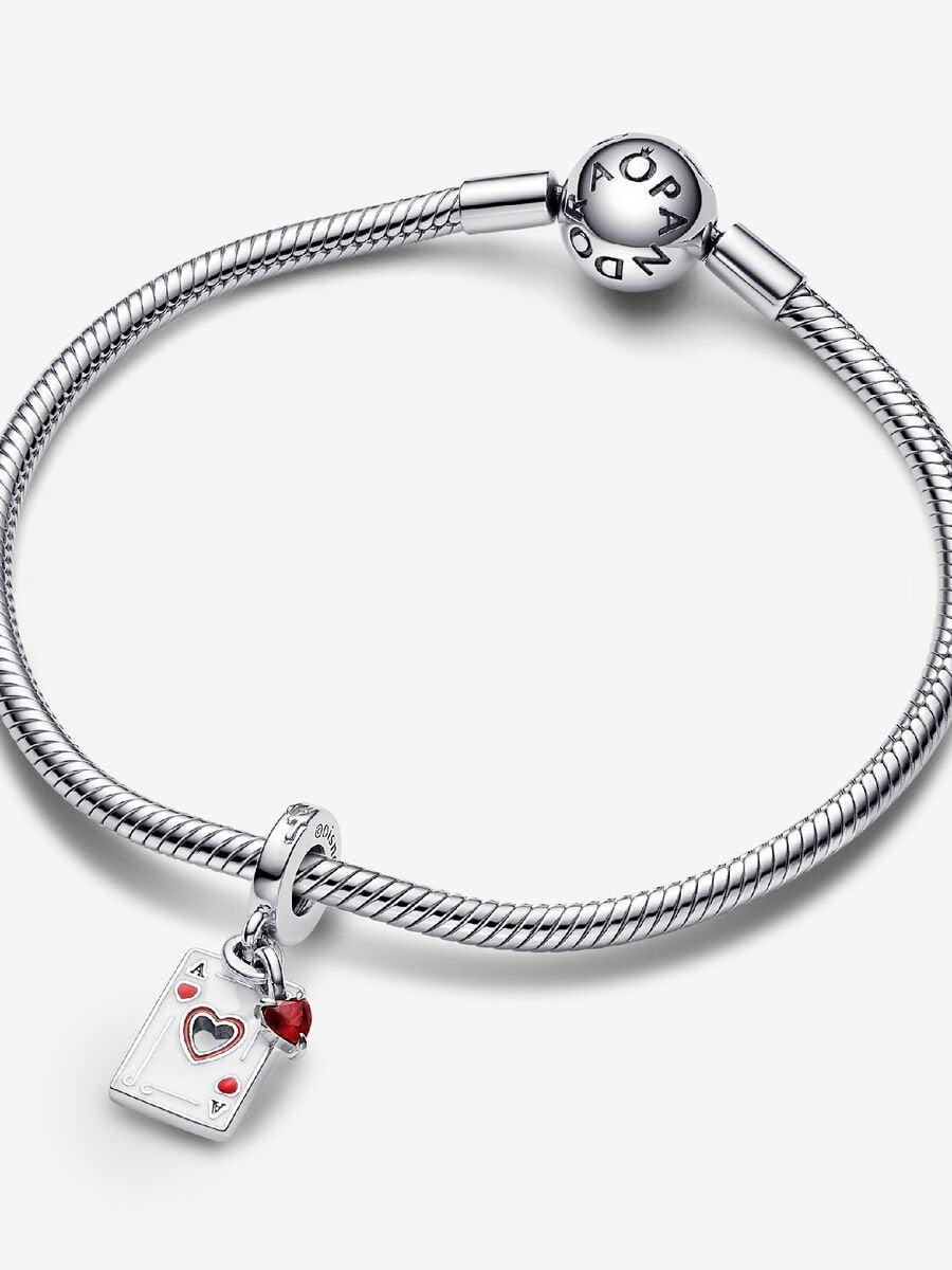 Charm-pendentif double Reine de cœur des Méchants de Disney