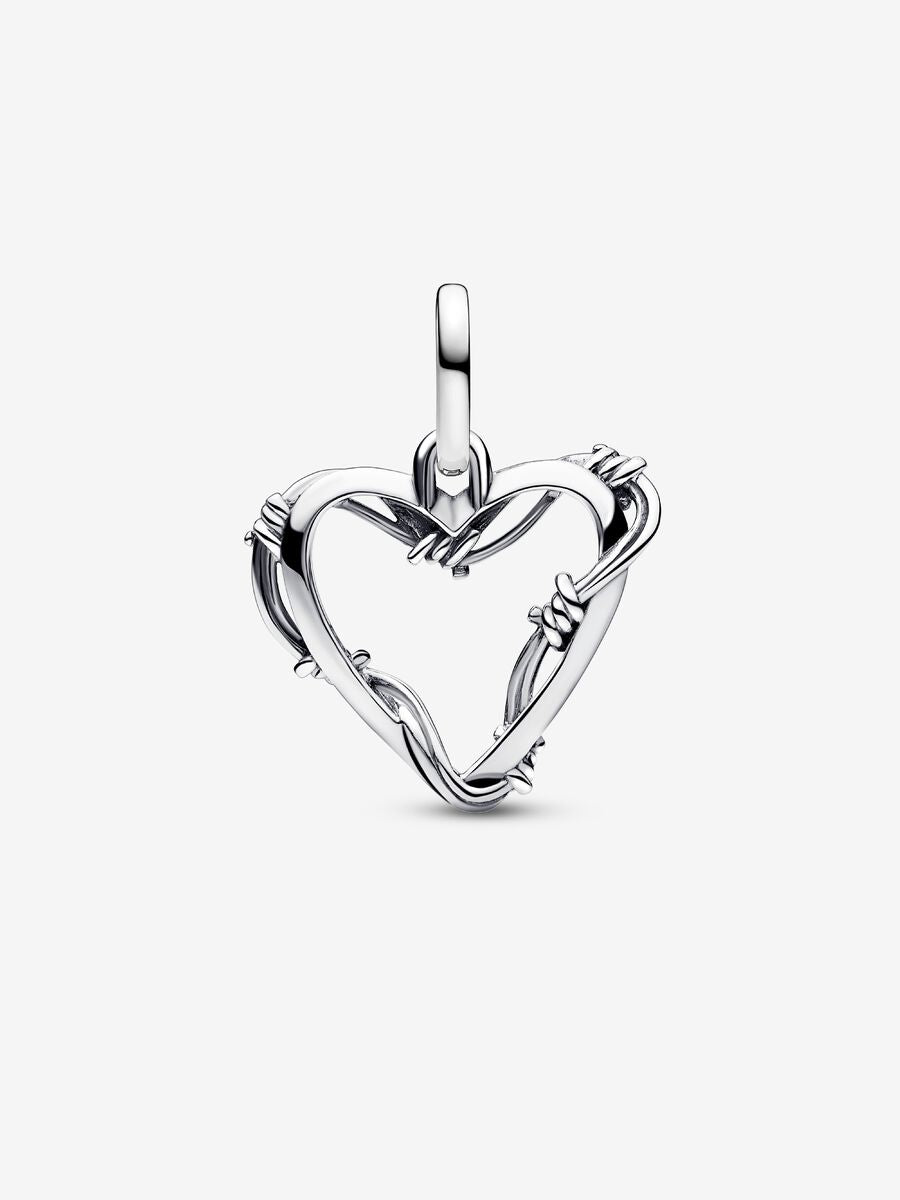 Charm médaillon Cœur en fil métallique