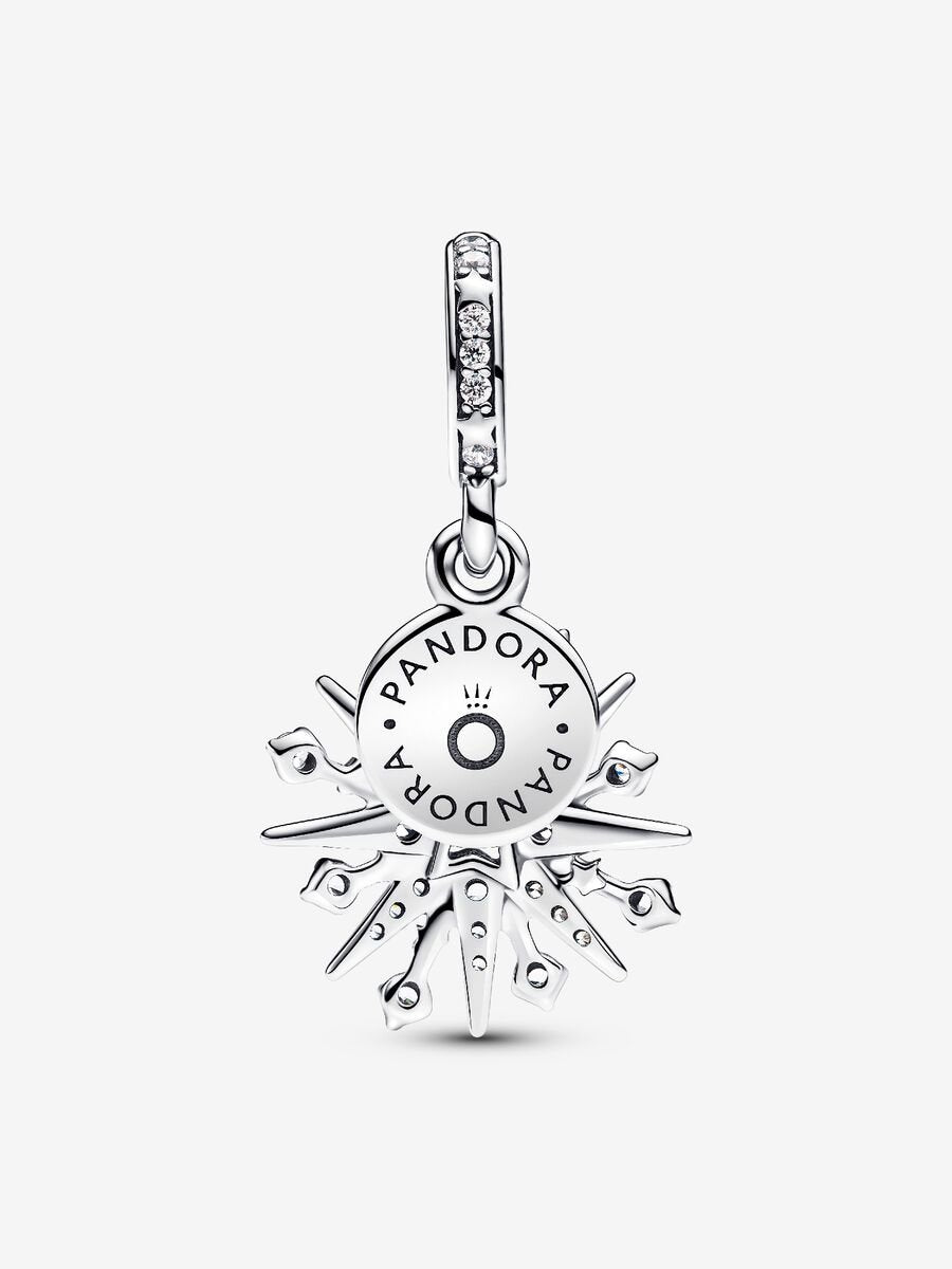 Double charm-pendentif Feu d'artifice scintillant