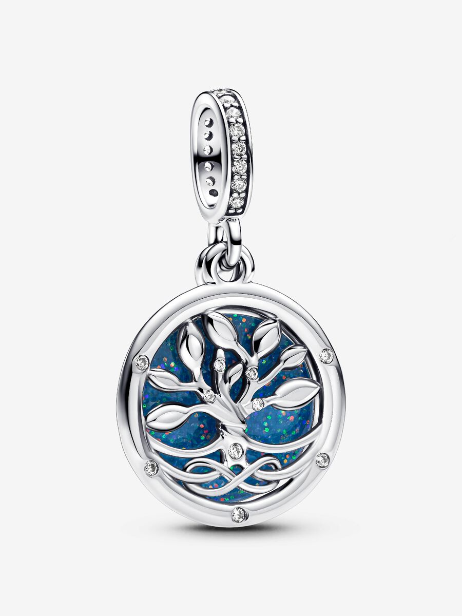 Double charm-pendentif phosphorescent Arbre de l'infini