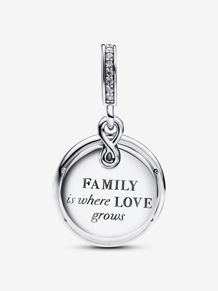 Double charm-pendentif phosphorescent Arbre de l'infini