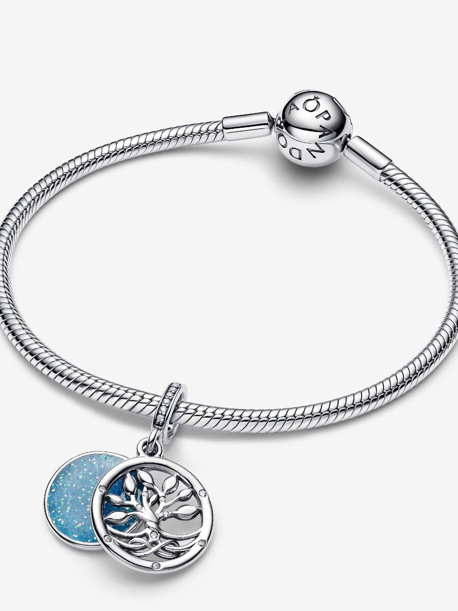 Double charm-pendentif phosphorescent Arbre de l'infini