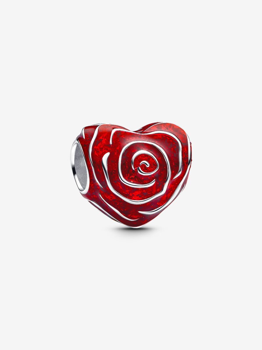 Charm Rose en forme de cœur