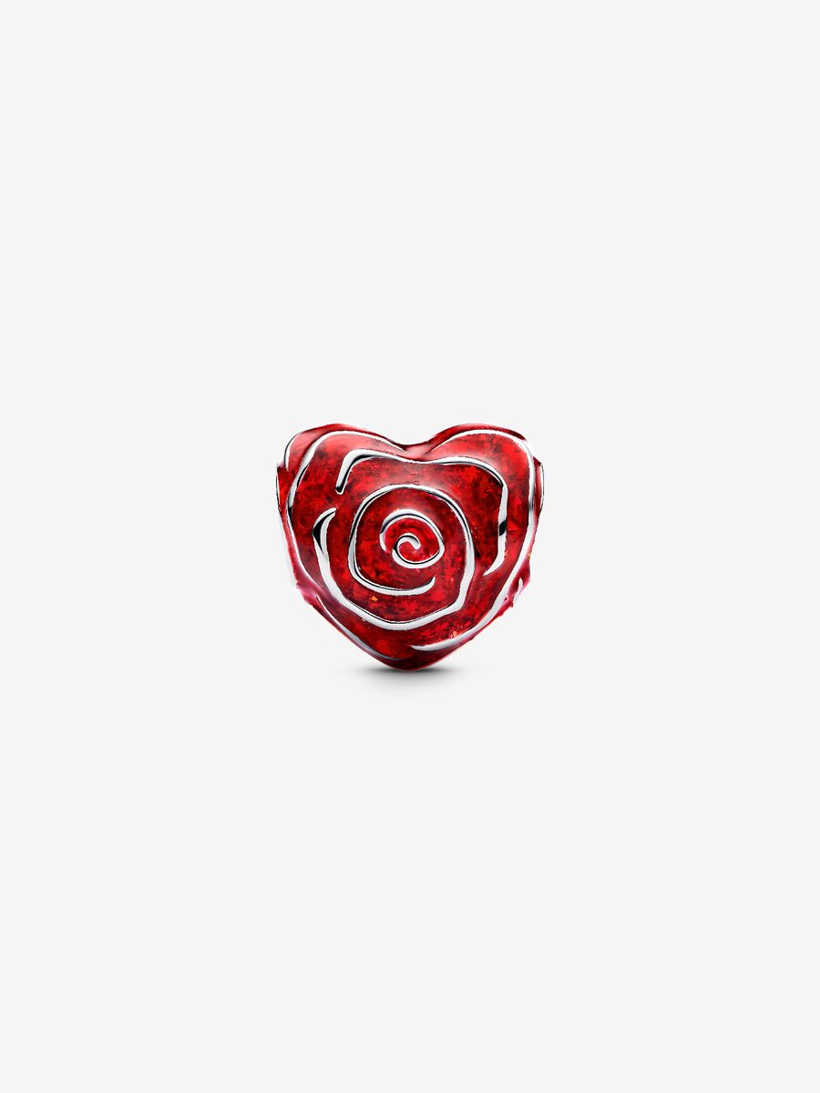 Charm Rose en forme de cœur