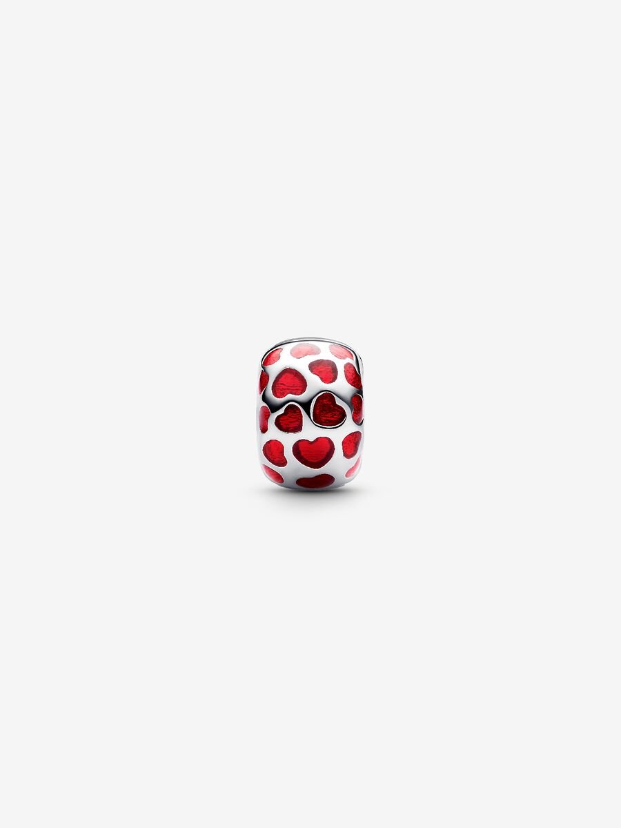 Charm-clip rond Cœurs