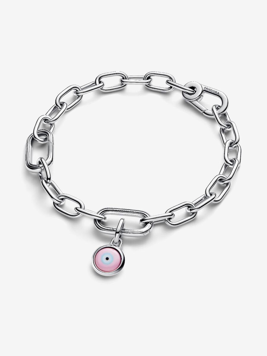 Mini charm-pendentif en verre de Murano Mauvais œil à graver