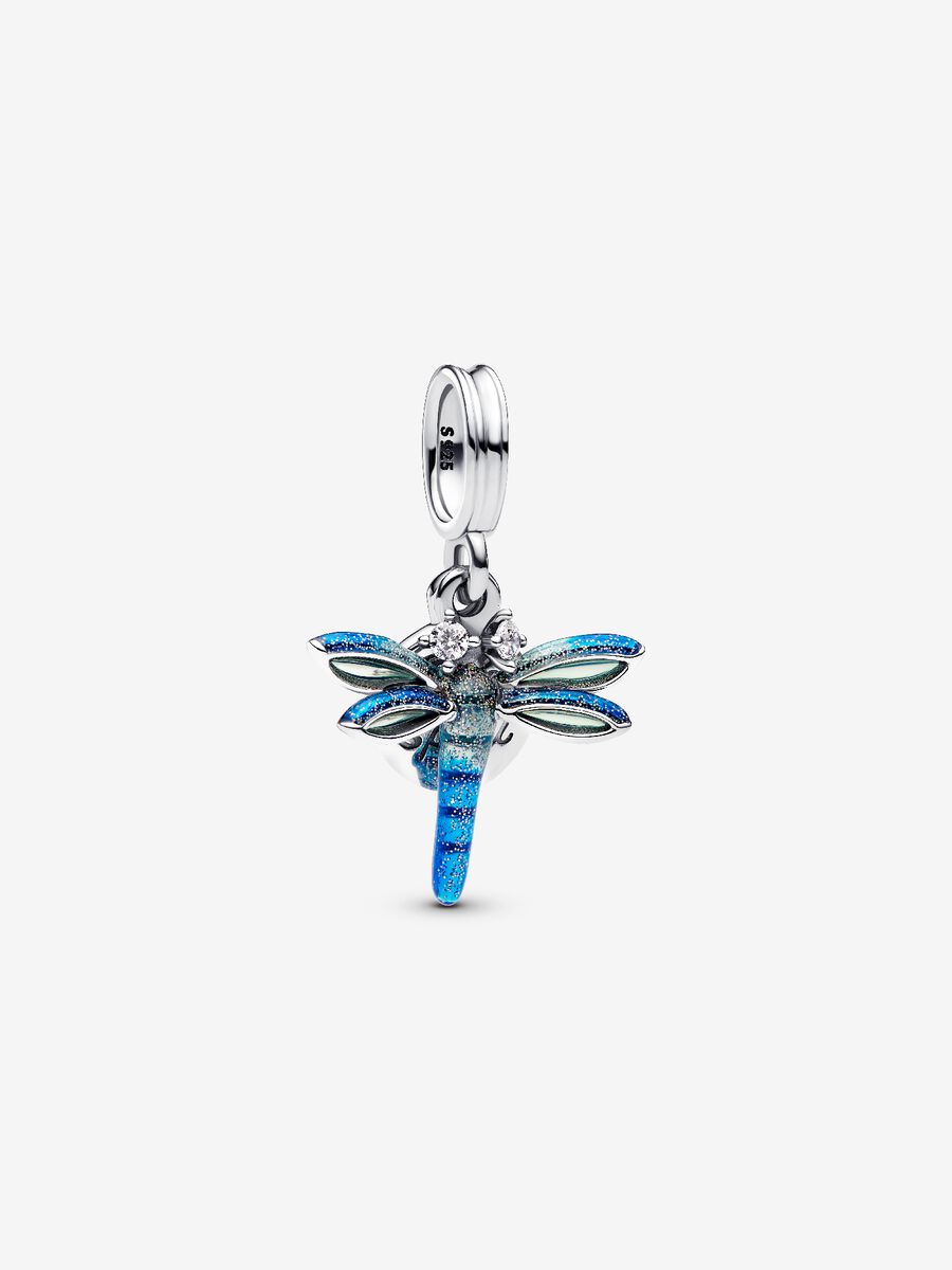 Charm-pendentif double Libellule