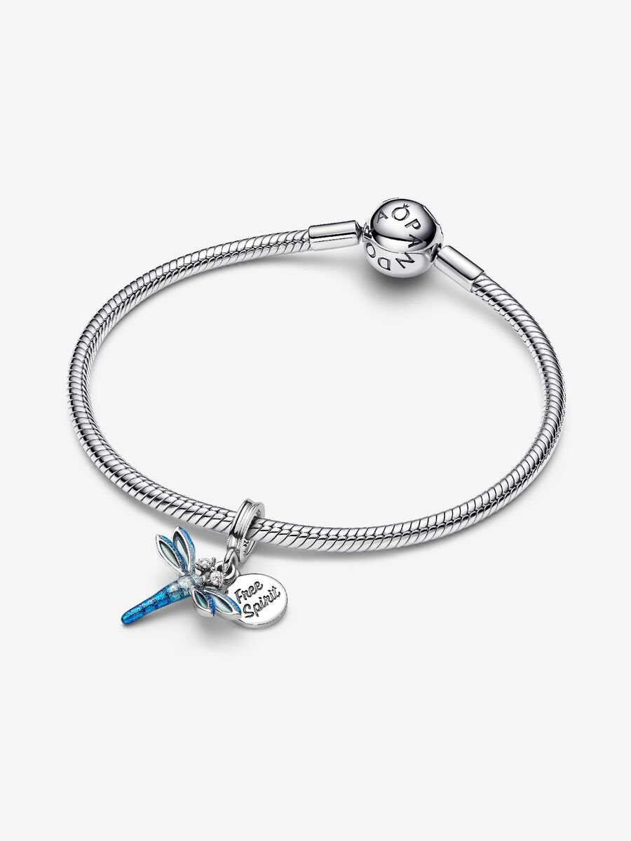 Charm-pendentif double Libellule