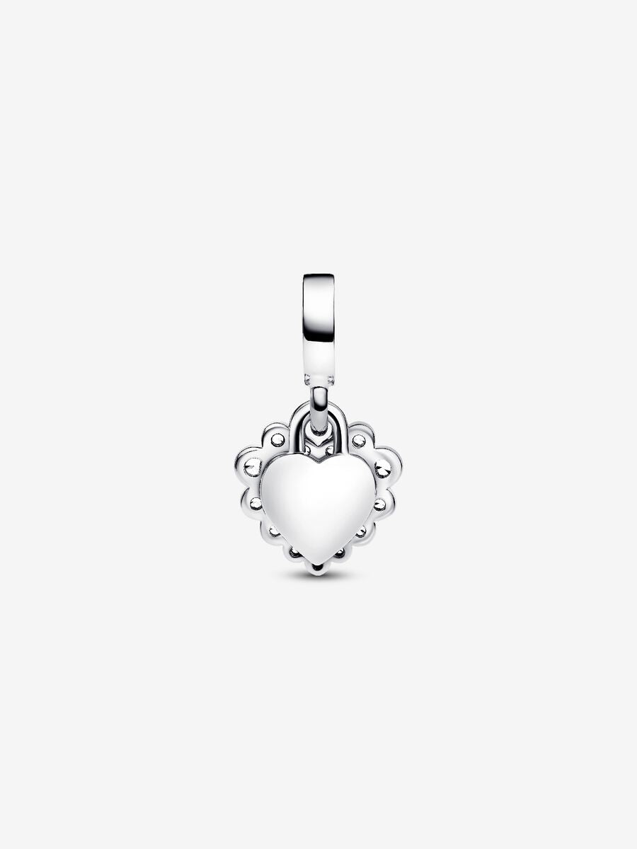 Charm à double pendentifs Cœurs scintillants