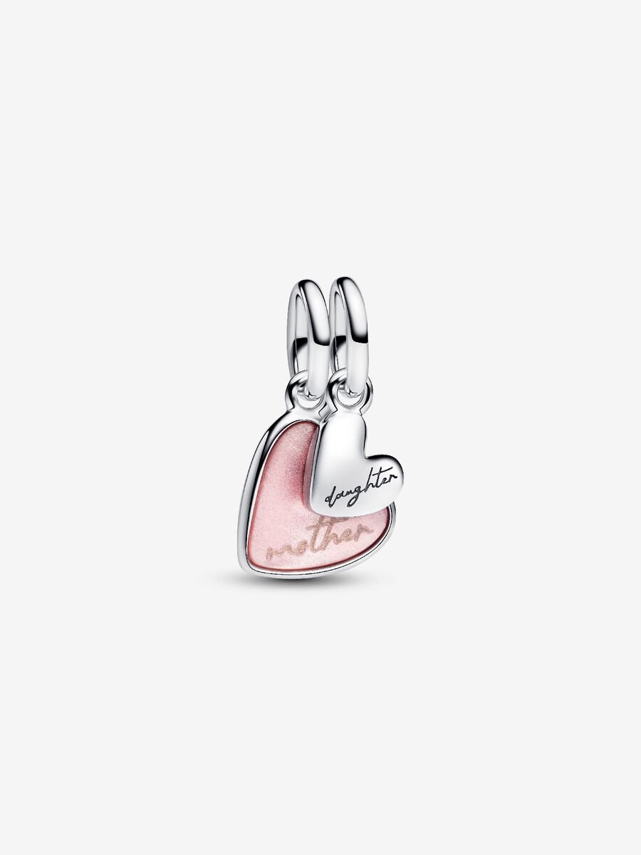 Charm-pendentif séparable Mère et fille