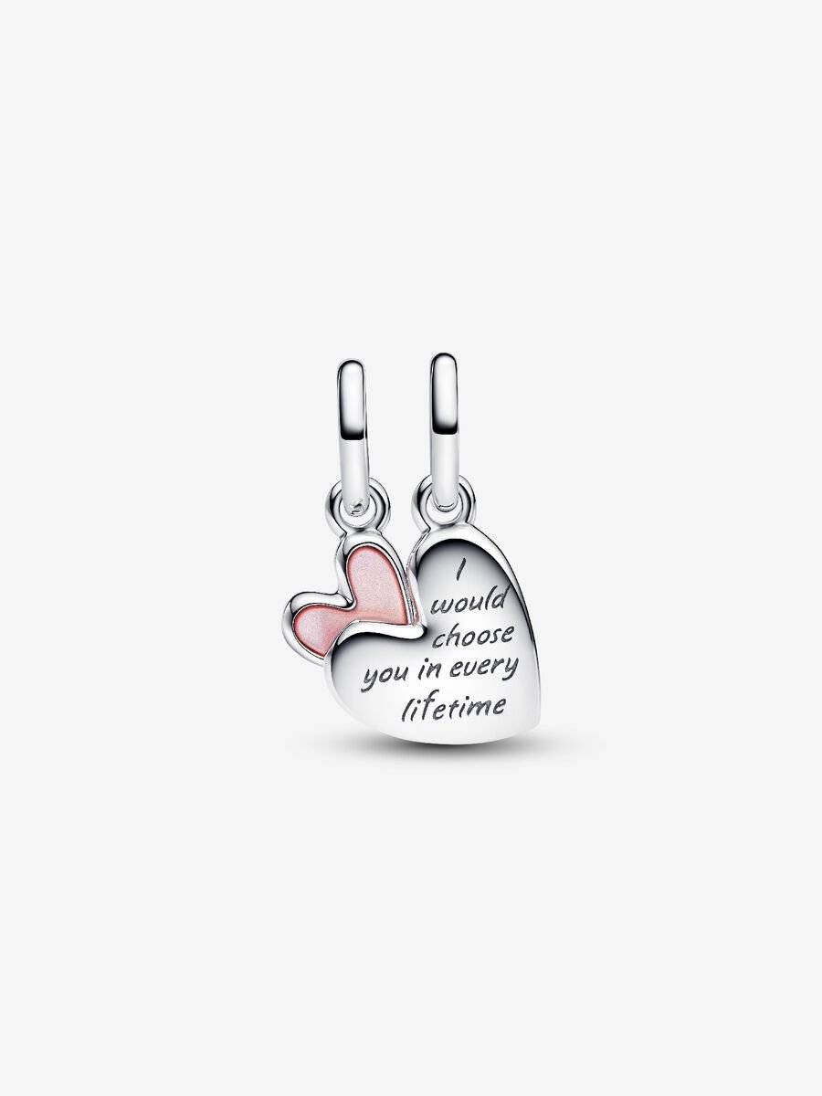 Charm-pendentif séparable Mère et fille