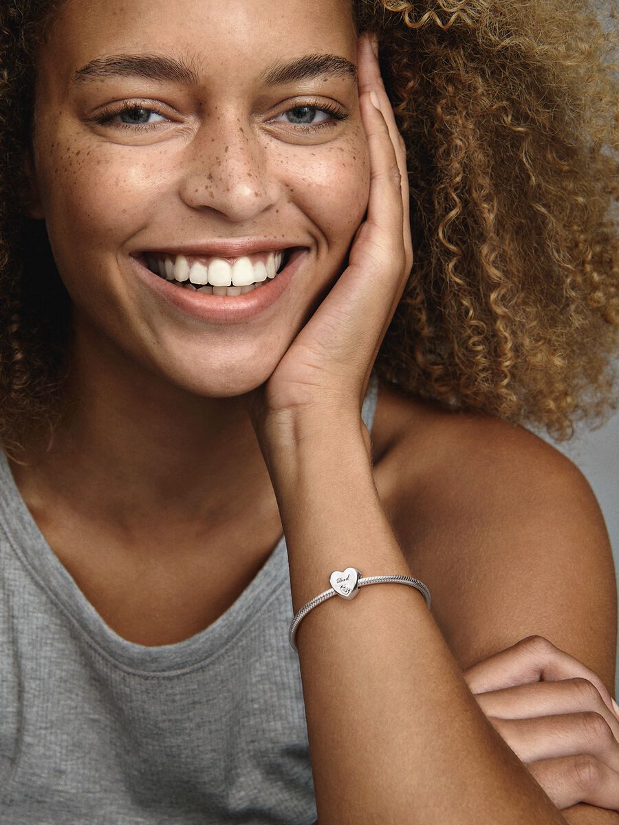 Charm Cœur avec inscription « Dad »