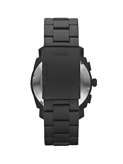 FOSSIL Montre chronographe en acier inoxydable noir Machine