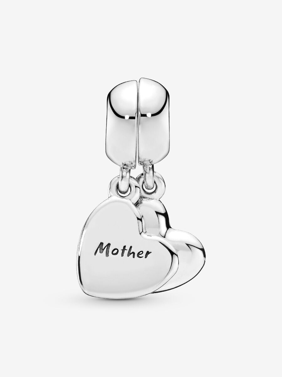 Breloque divisée Cœur mère et fils