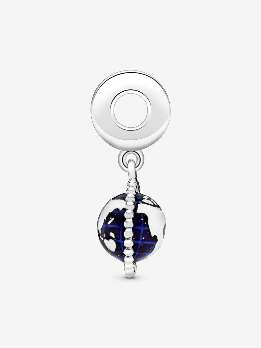 Breloque pivotante Globe terrestre