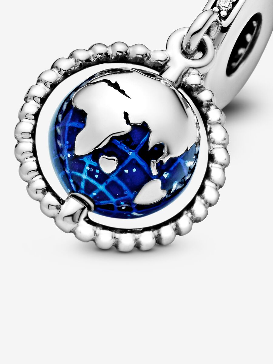 Breloque pivotante Globe terrestre
