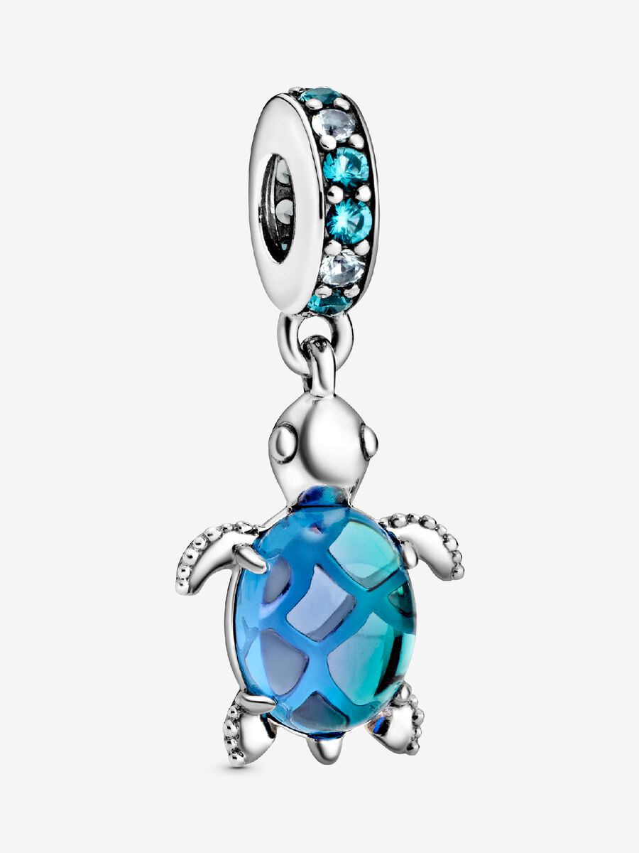 Breloque Tortue de mer en verre de Murano