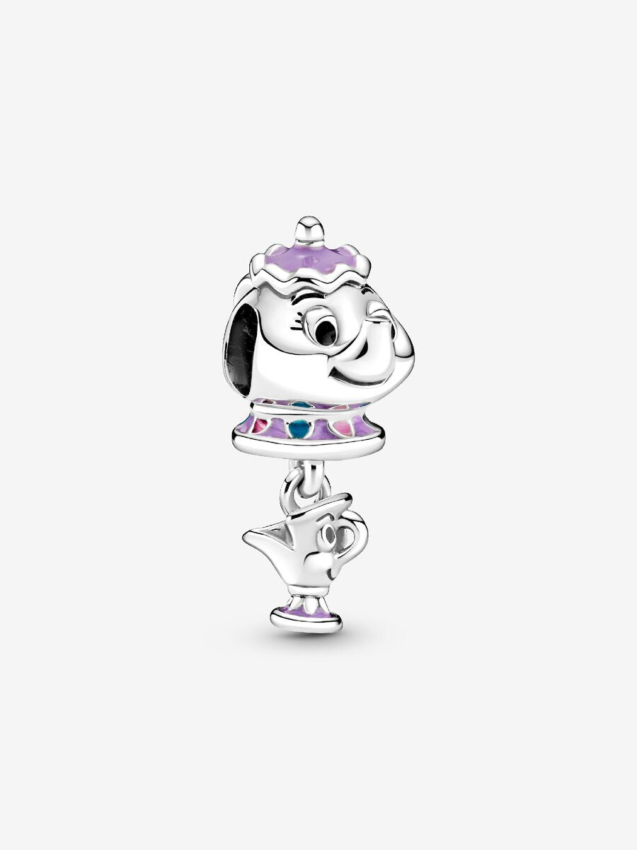 Charm-pendentif Mme Samovar et Zip de la Belle et la Bête Mme Samovar et Zip de Disney