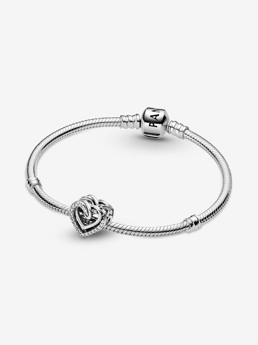 Charm Cœurs entrelacés scintillants