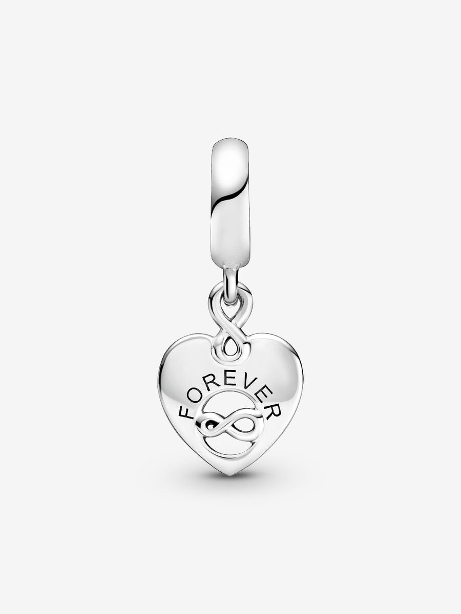 Charm-pendentif en forme de cœur Amies pour la vie (Friends Forever)
