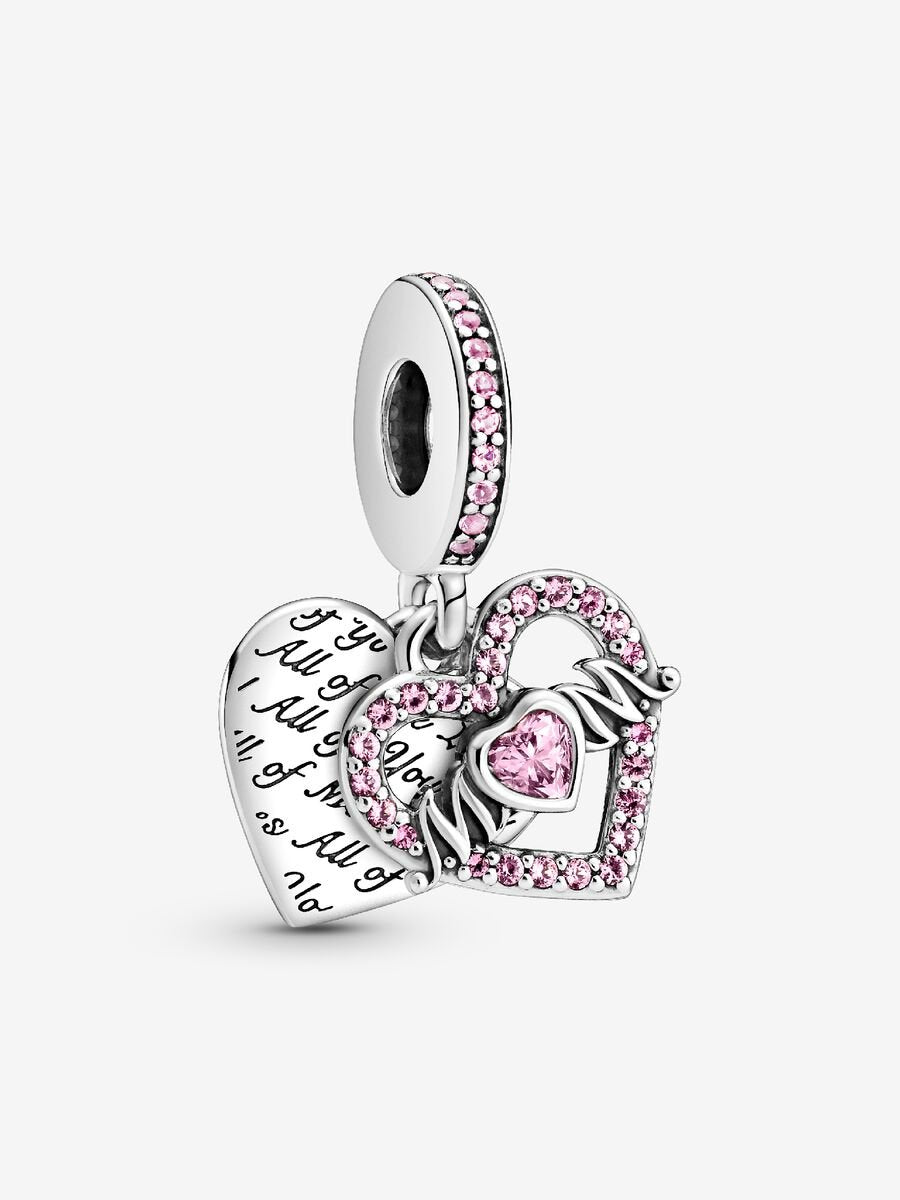 Charm-pendentif Cœur et Mum