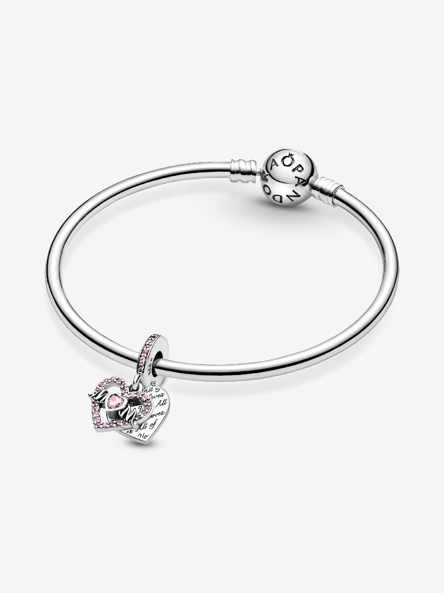 Charm-pendentif Cœur et Mum