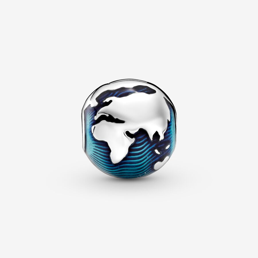 Clip Globe bleu