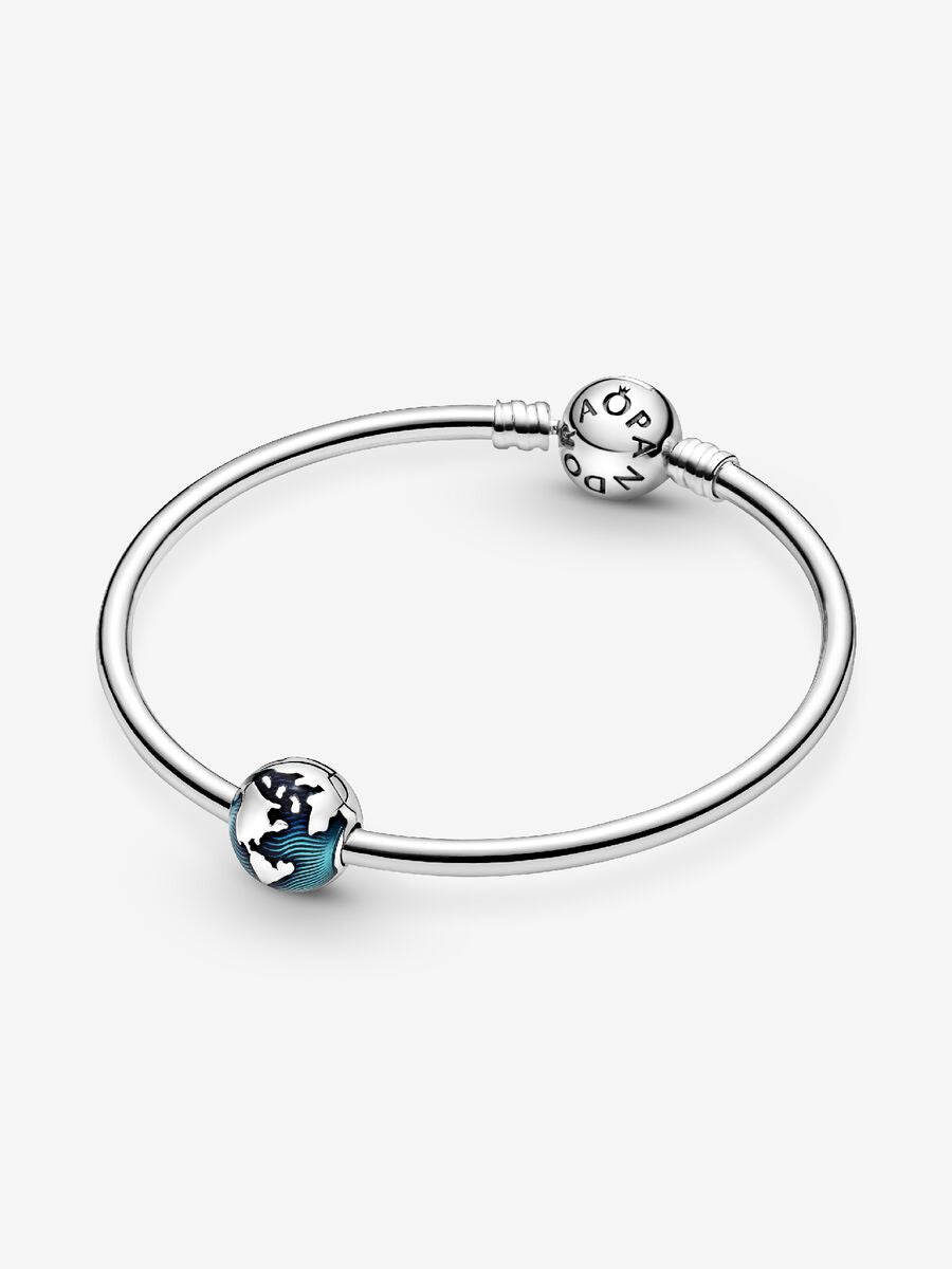 Clip Globe bleu