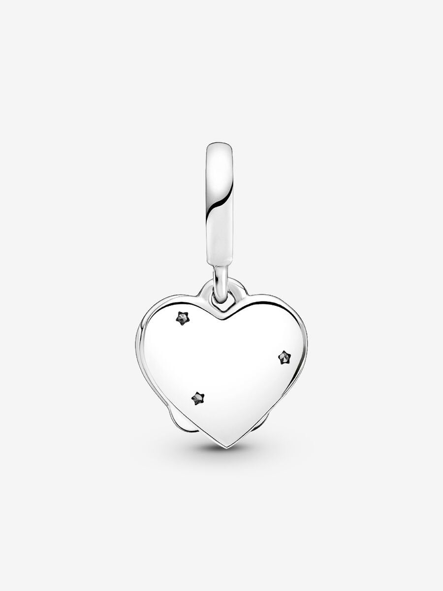 Charm-pendentif Chat et cœurs
