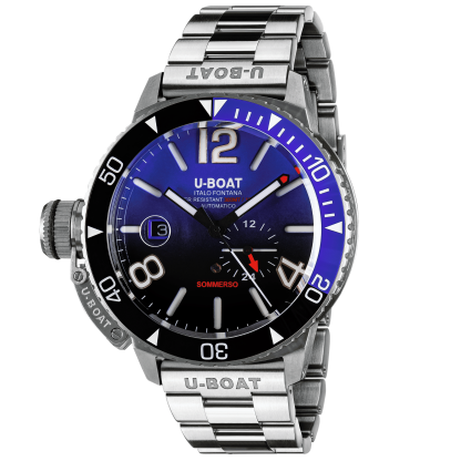 SOMMERSO CÉRAMIQUE BLEU/MT BRACELET EN ACIER 9519/MT